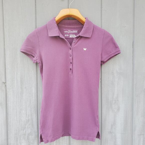 Aeropostale Purple Polo Shirt LIKE NEW Size Medium Collared Business Casual - Picture 10 of 10